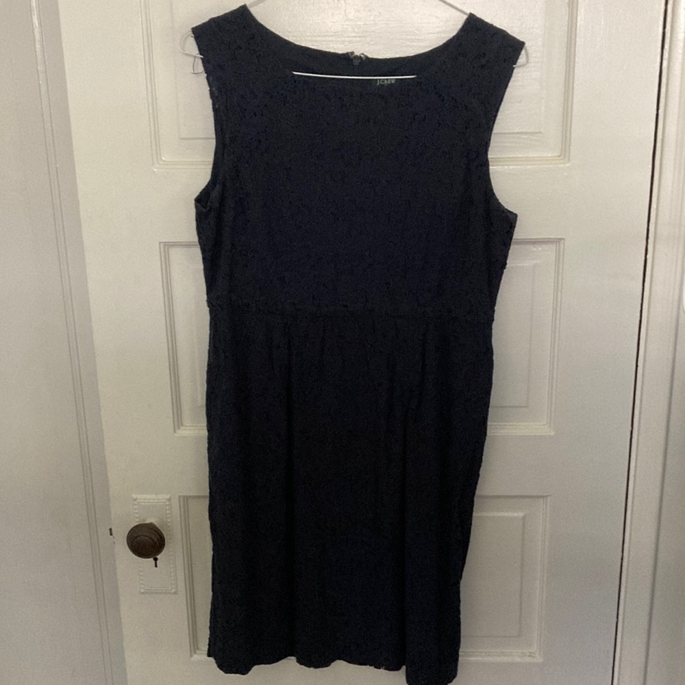 J. Crew Navy Blue Lace Dress size 12